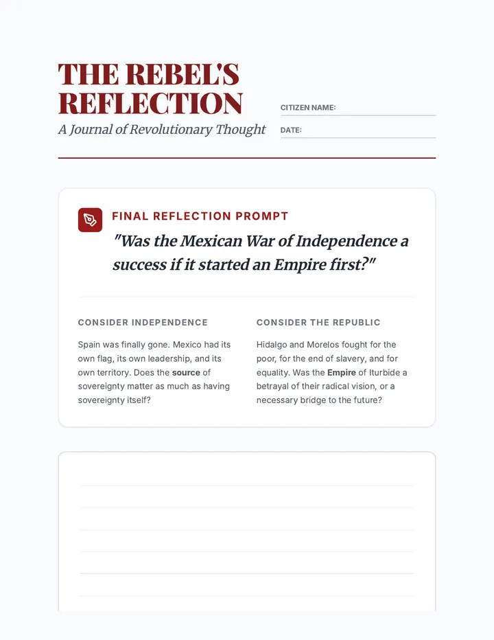 Revolutionary Reflection Journal