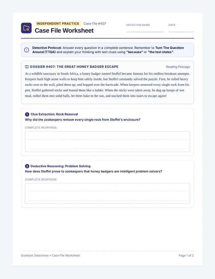 Case File Worksheet