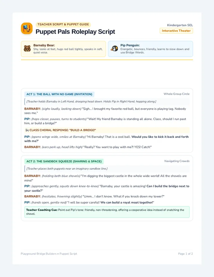 Puppet Pals Roleplay Script