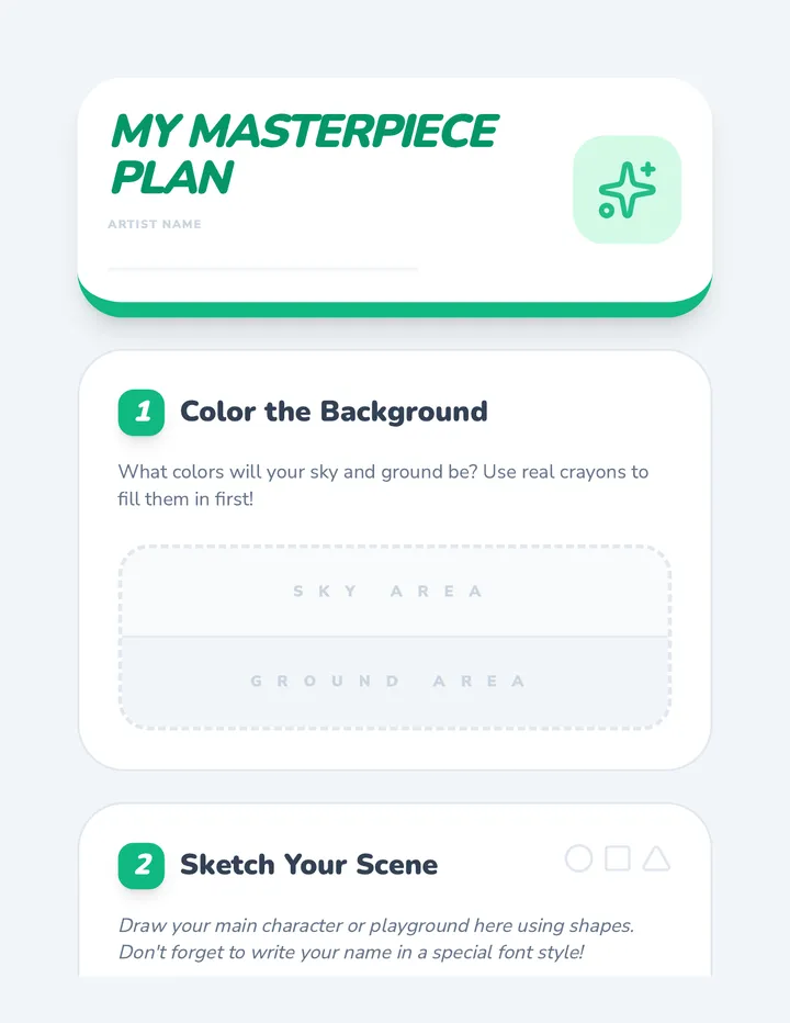 Masterpiece Planner Worksheet