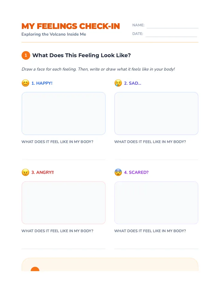 Feelings Check-In Worksheet