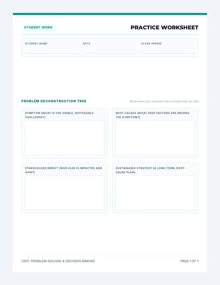 Grade 10 Practice Worksheet