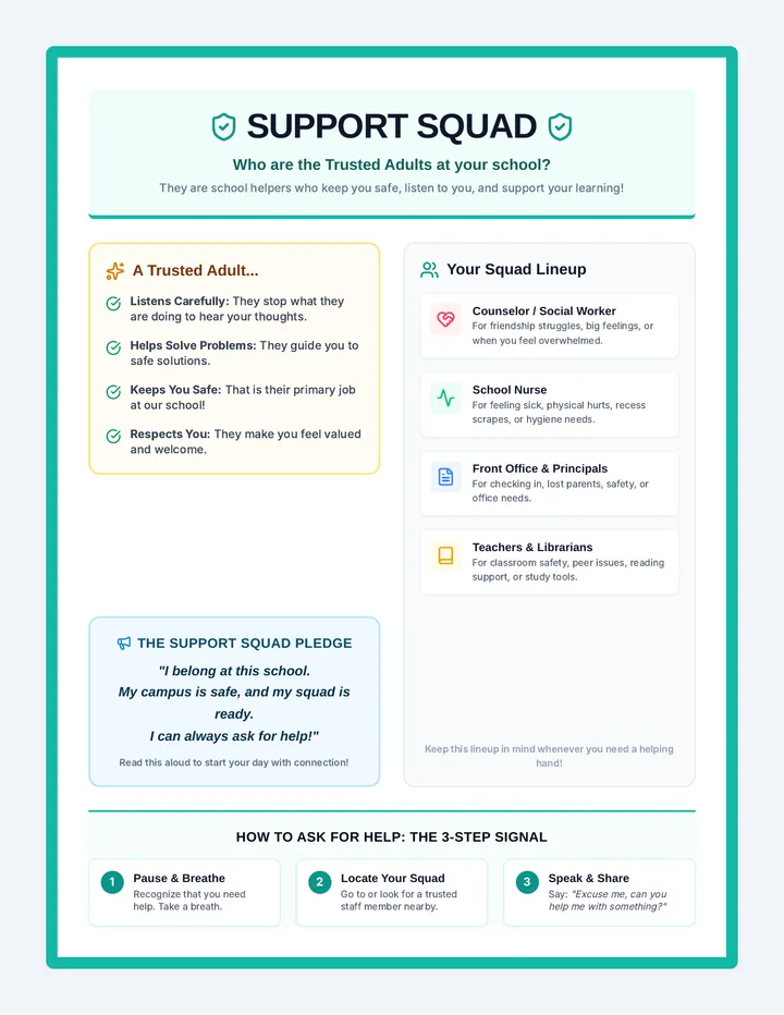 Support Squad Anchor Chart