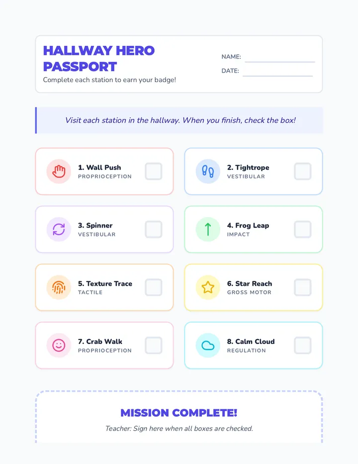 Hallway Hero Passport