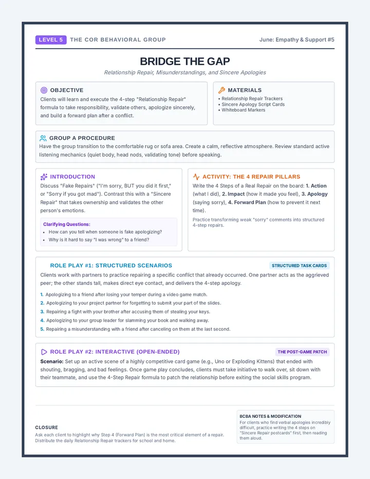 Bridge the Gap Lesson Guide