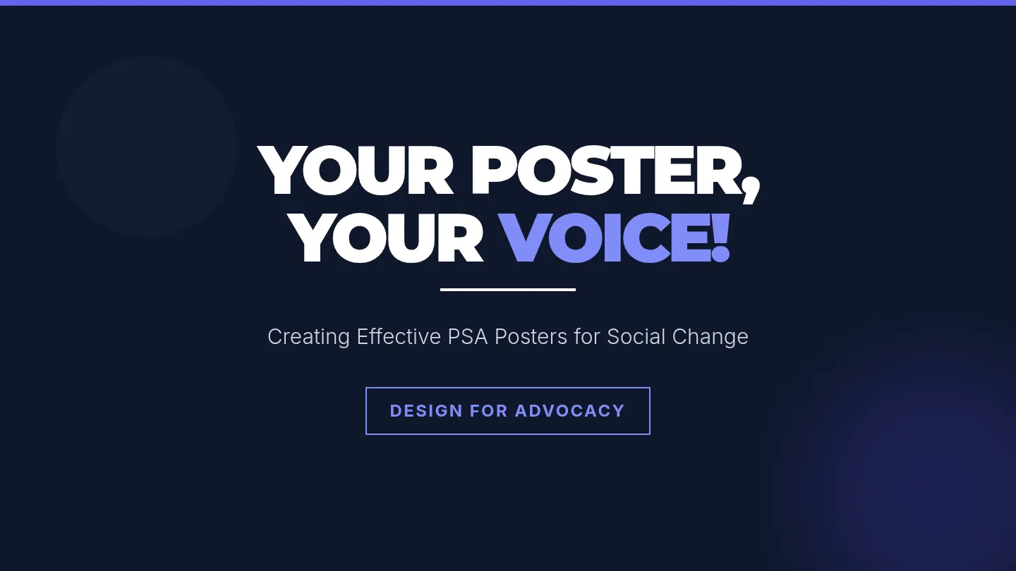 PSA Poster Slide Deck