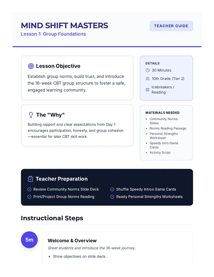 Foundations Lesson Plan