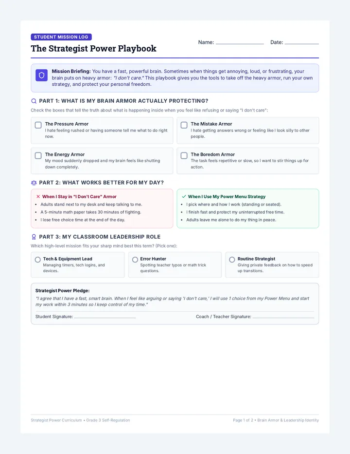 Strategist Power Playbook