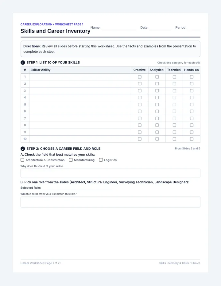 Career Profile Portfolio