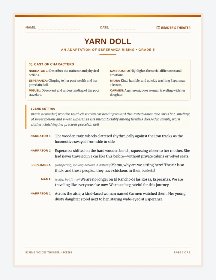 Yarn Doll Script