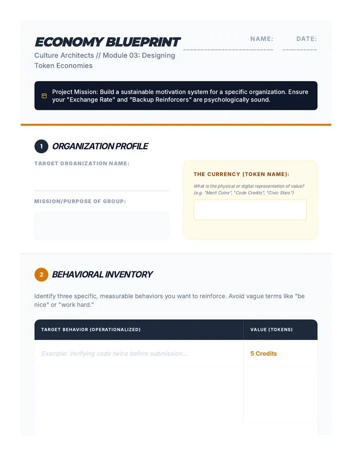 Economy Blueprint Project Guide