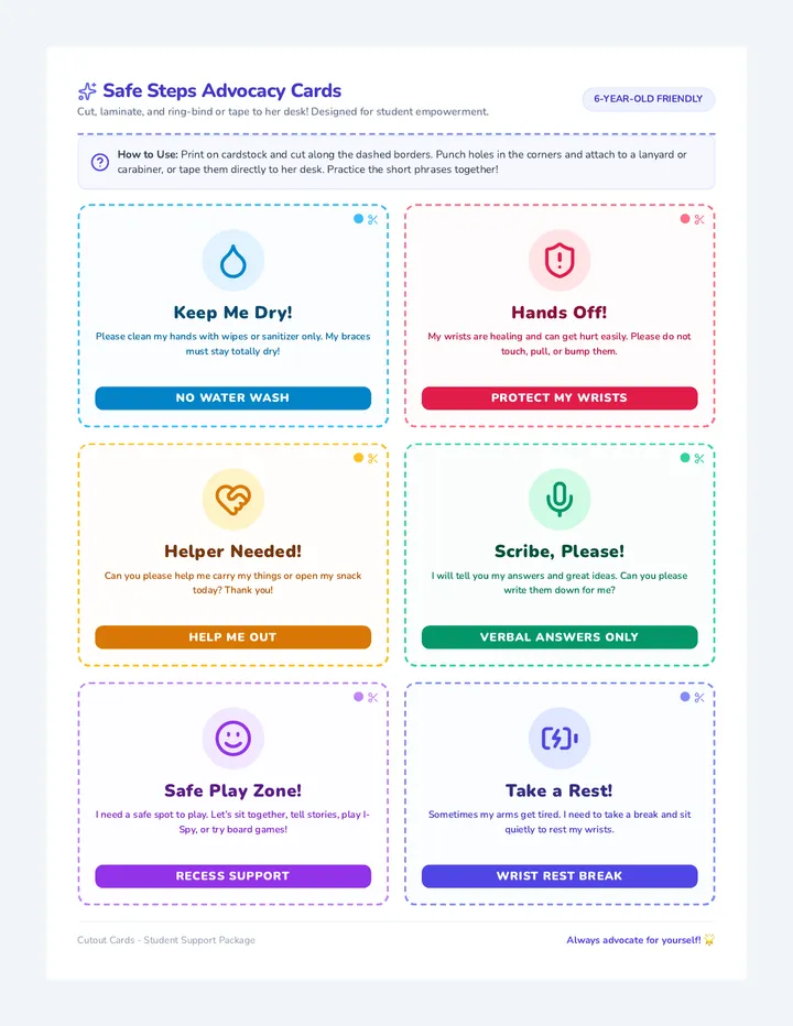 Safe Steps Advocacy Cards