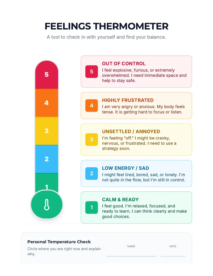 Feelings Thermometer Visual