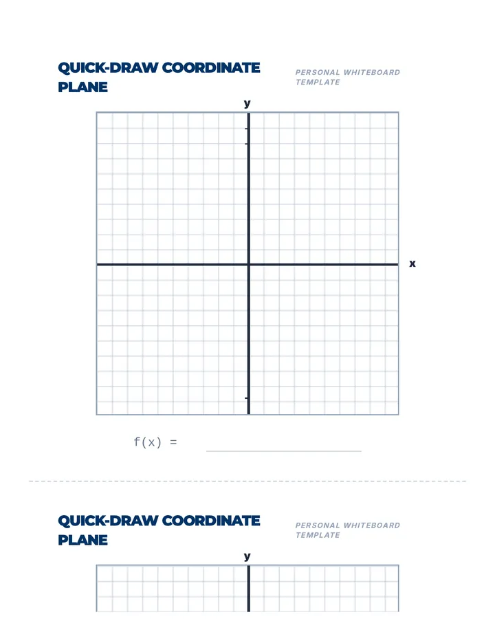 Quick Draw Coordinate Planes