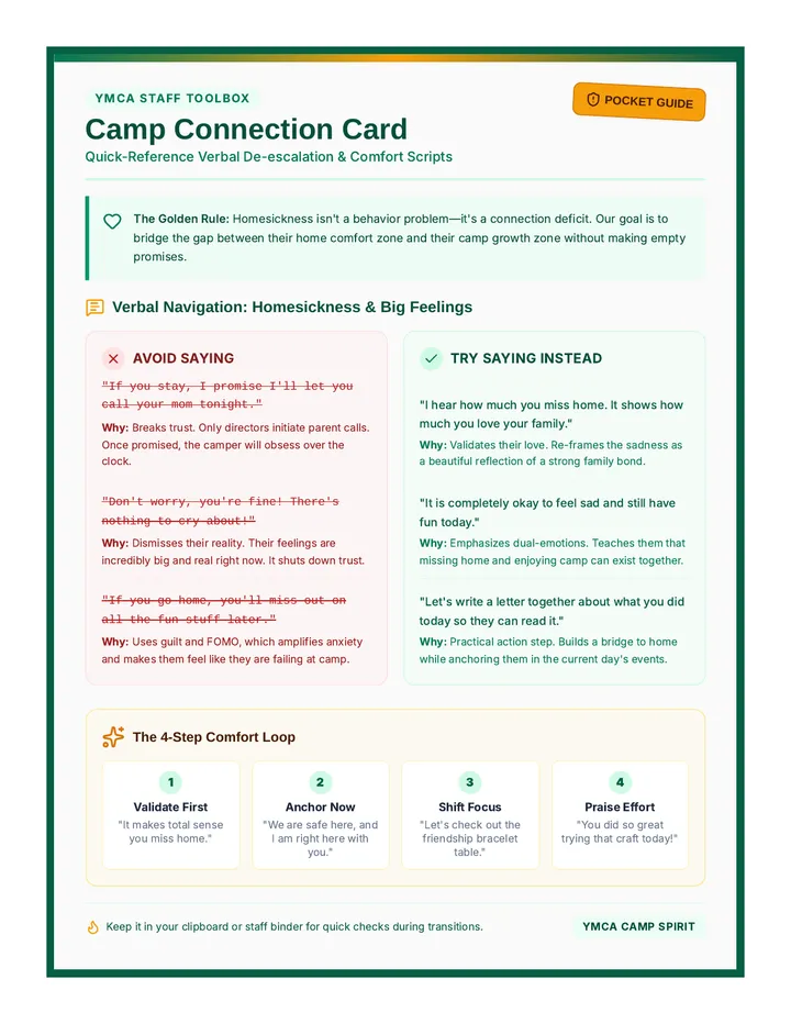 Camp Connection Response Card