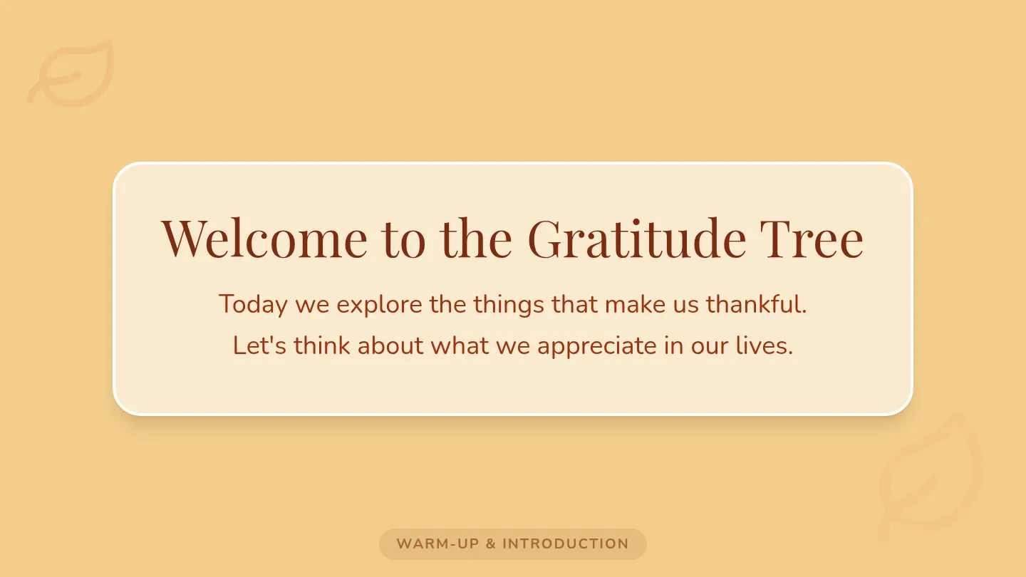Gratitude Tree Slides