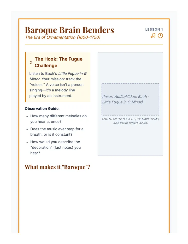 Baroque Brain Benders Slides
