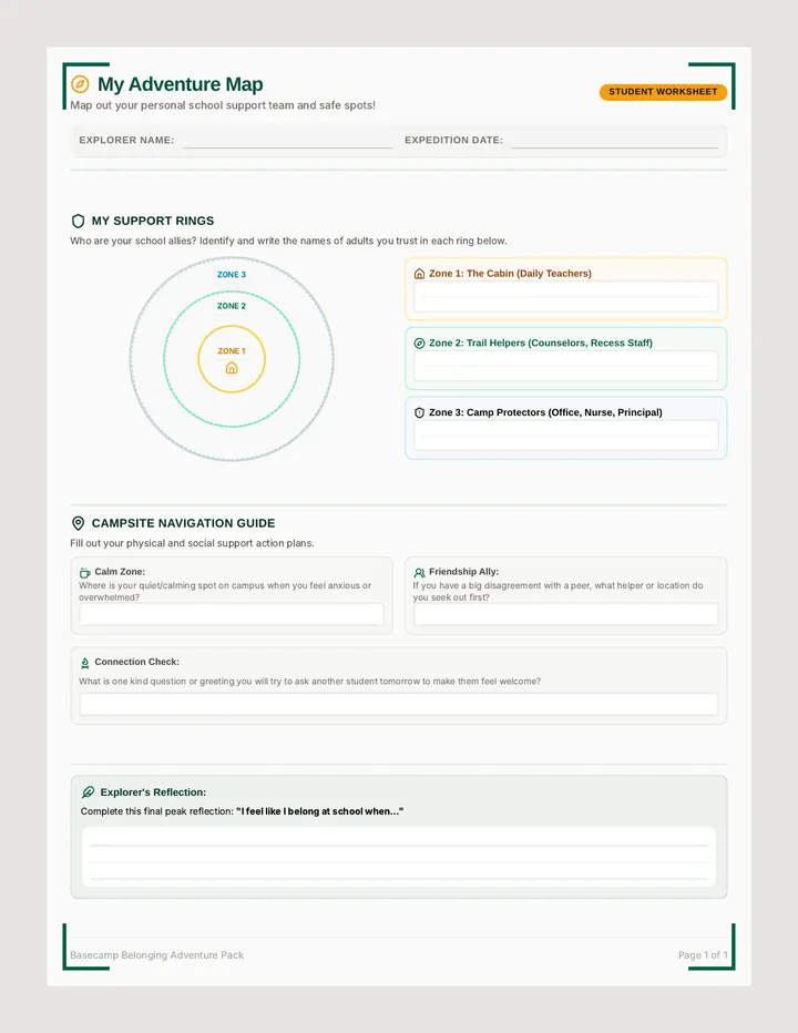Basecamp Belonging Adventure Map
