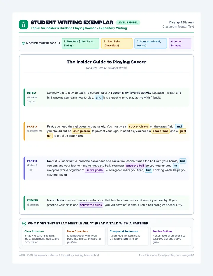 Hobby Guide Student Exemplar