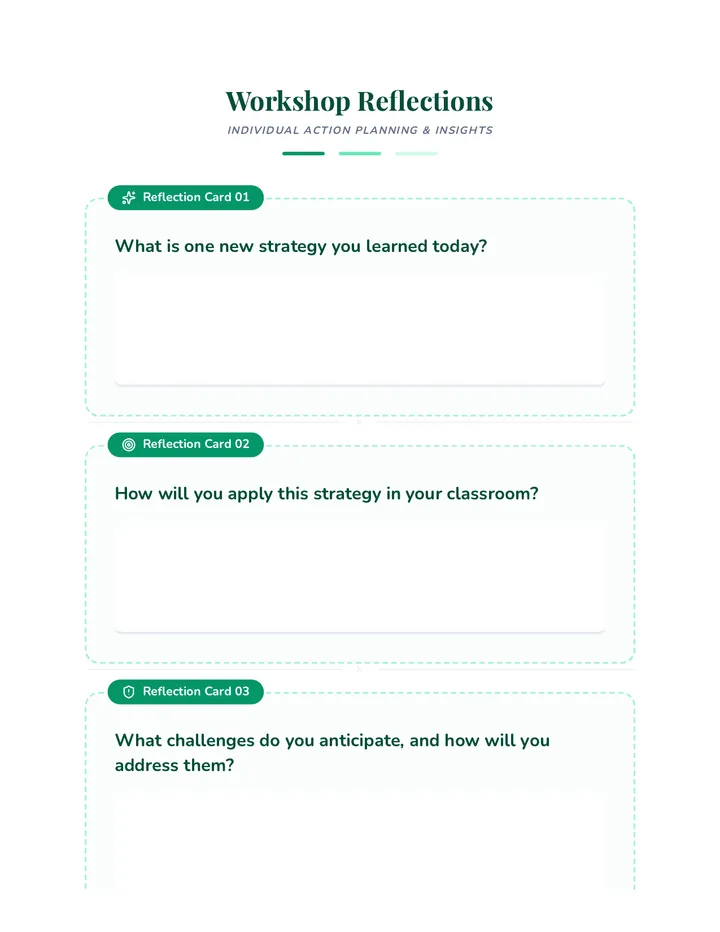 Perfectionist Reflection Cards
