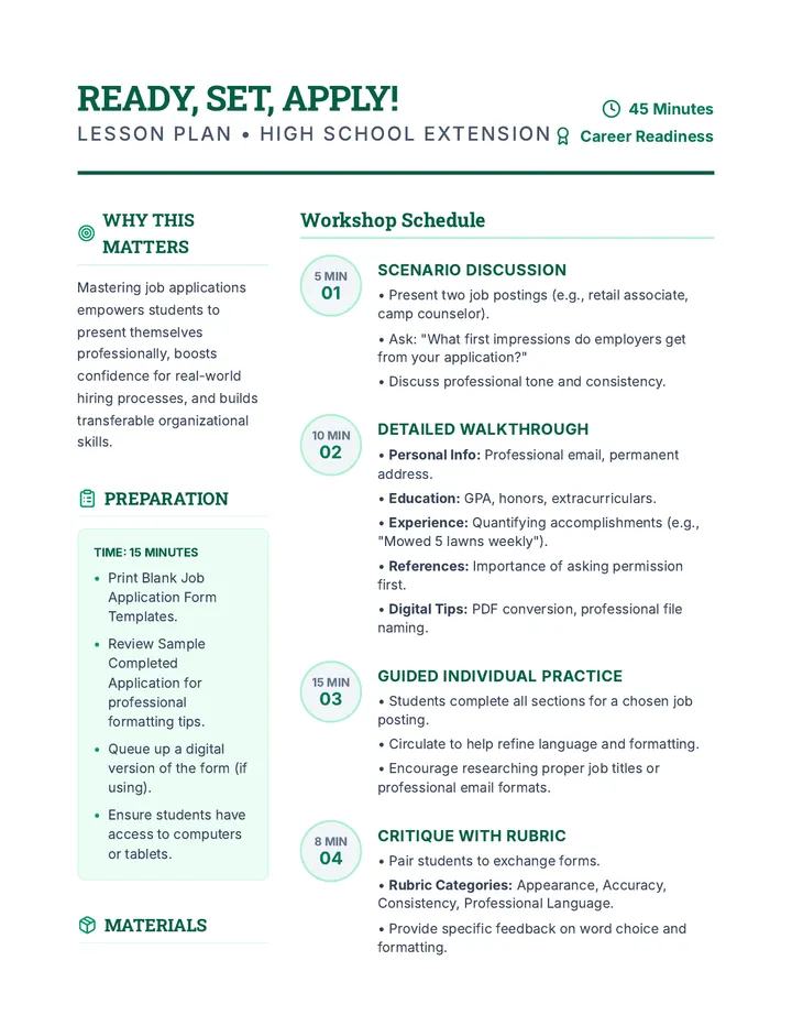 Ready Set Apply • Lesson • Lenny.com
