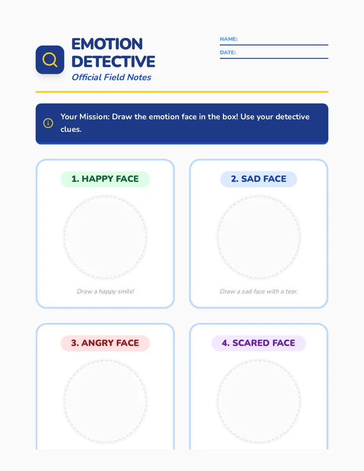 Emotion Detective Worksheet
