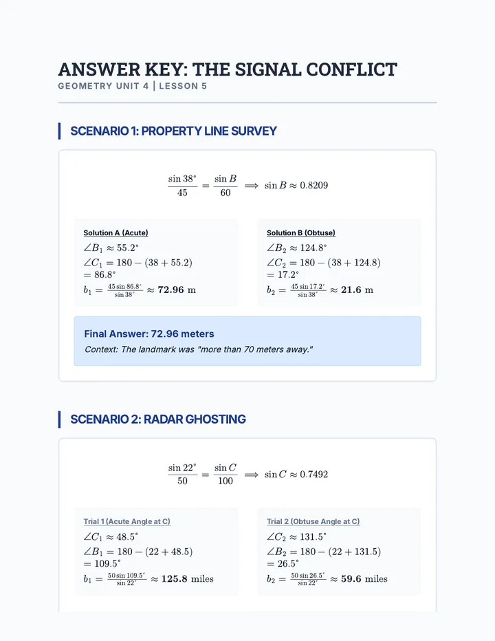 Real World Answer Key