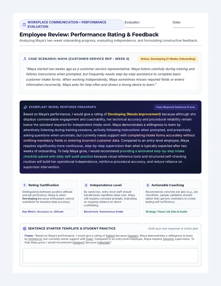 Staff Evaluation Model Guide