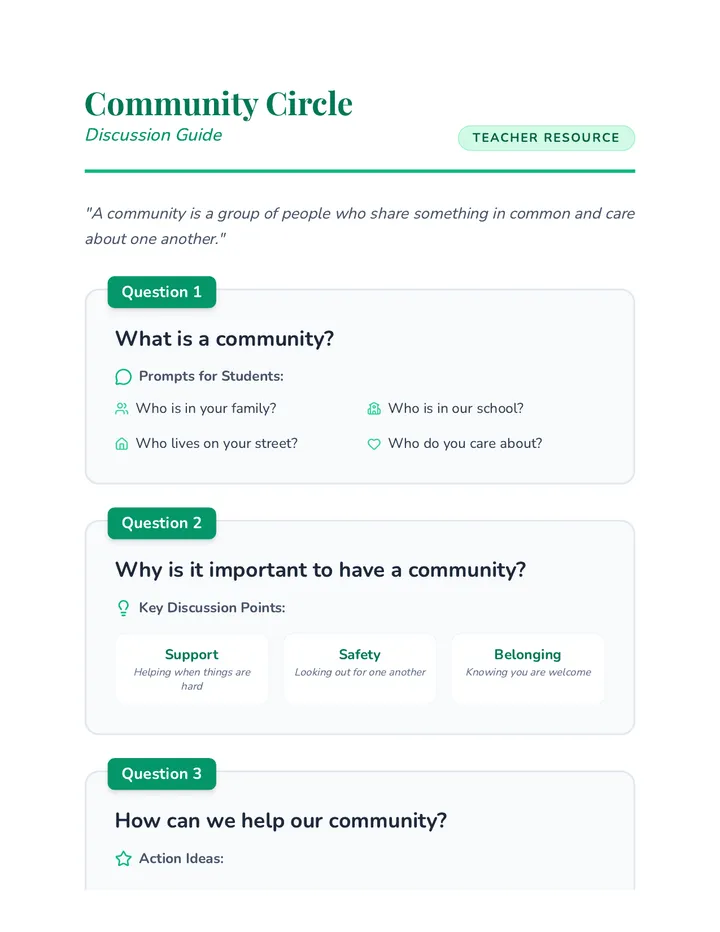 Community Discussion Guide