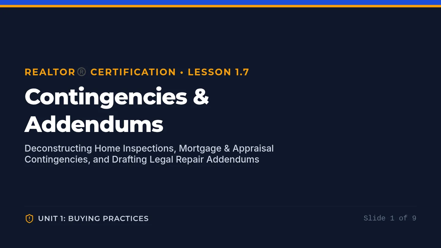 Contingencies Slides
