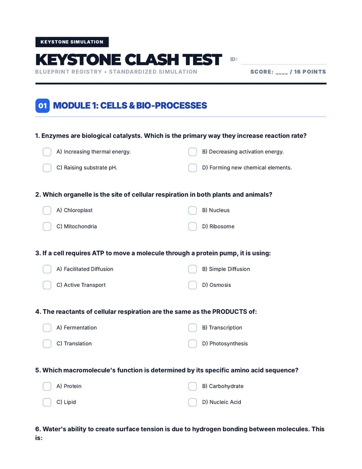Keystone Clash Test