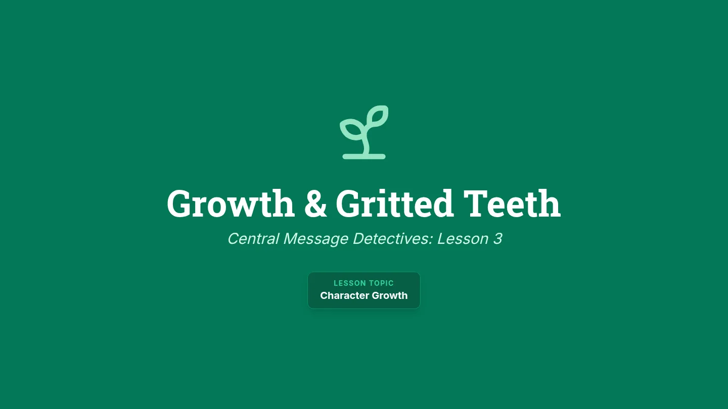 Character Growth Slides