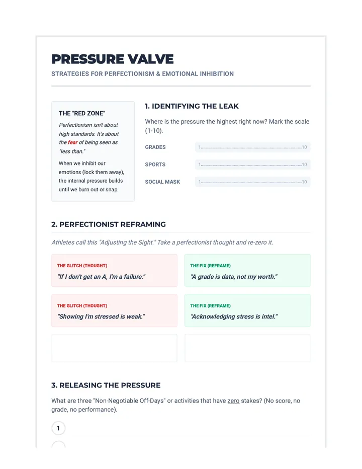 Pressure Valve Reflection Sheet