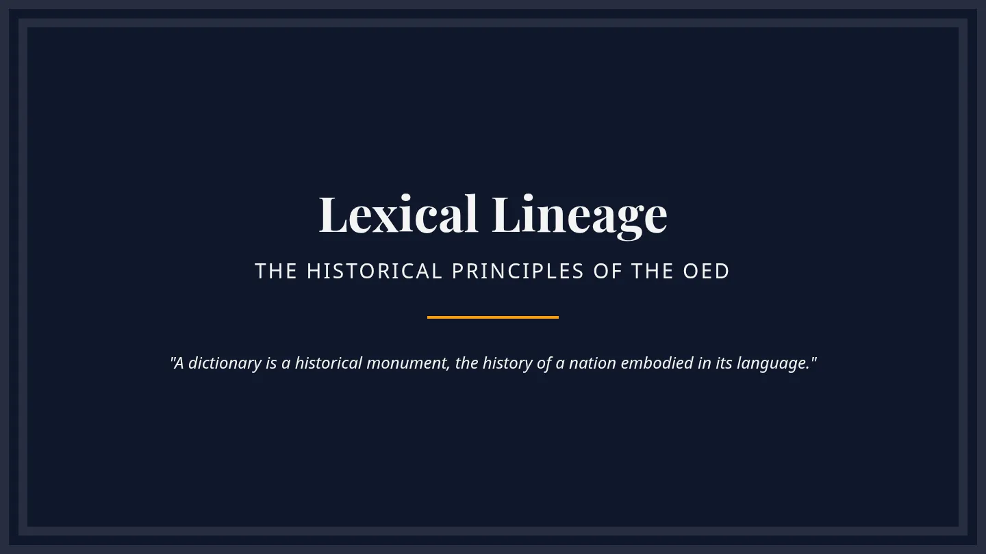 Lexical Lineage Slides