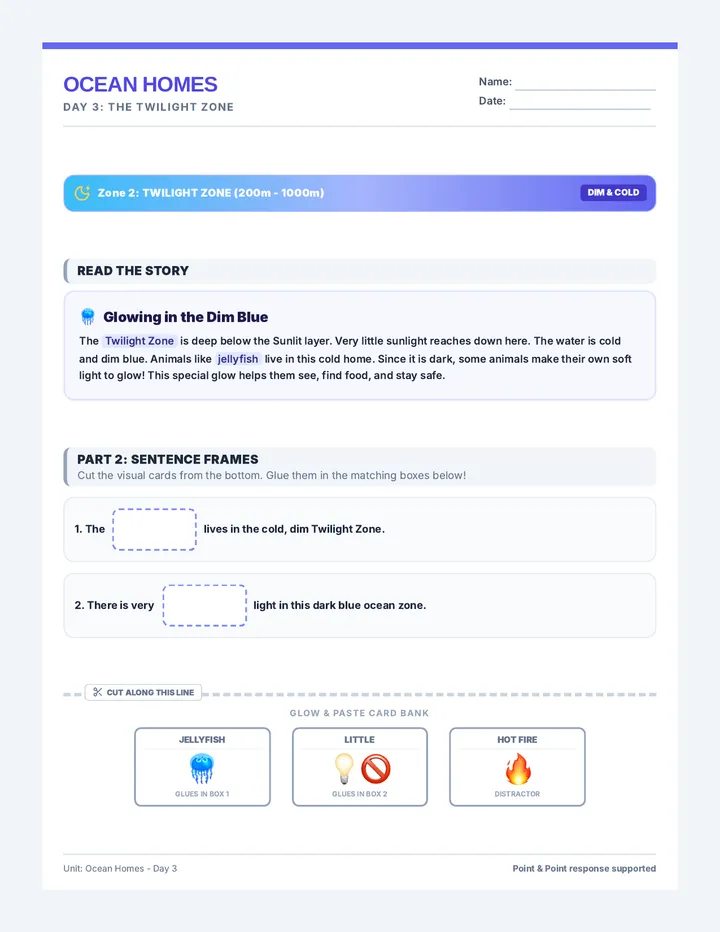 Twilight Zone Worksheet