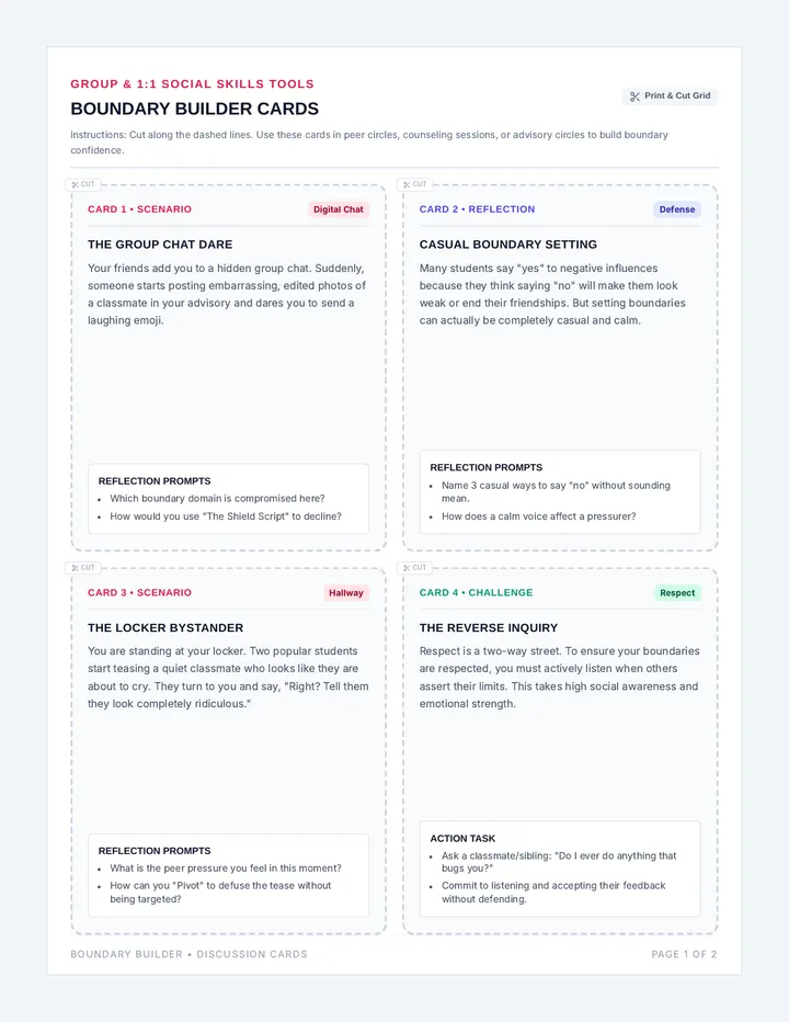 Boundary Builder Discussion Cards