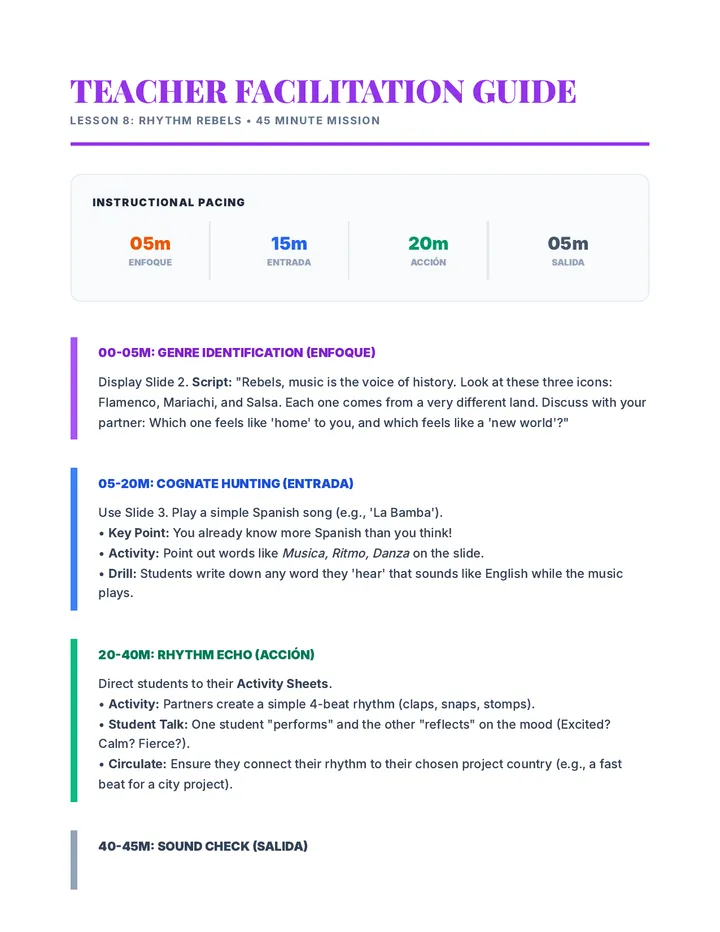 Rhythm Rebels Teacher Guide (EN)