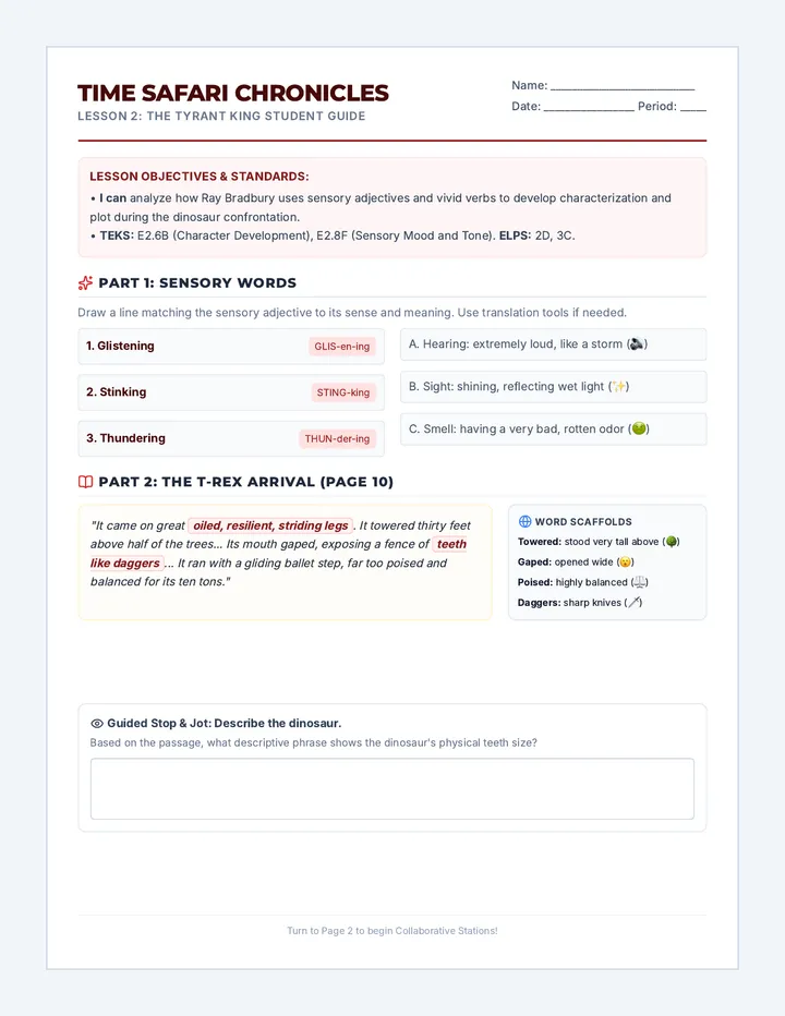 The Tyrant King Handout