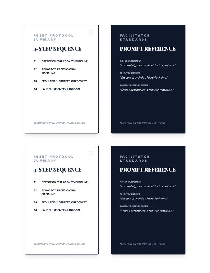 Facilitator Protocol Cue Cards