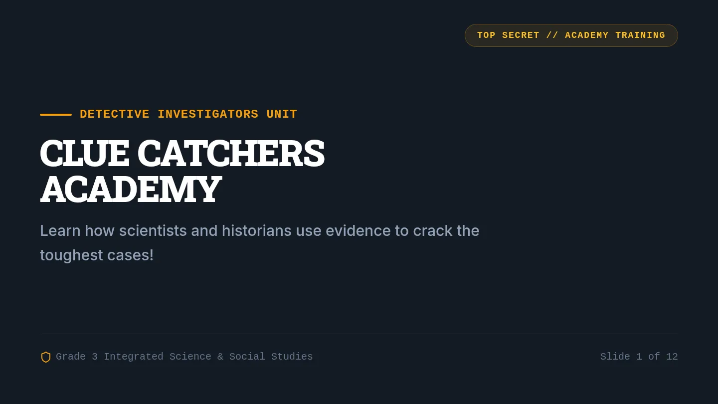 Clue Catchers Slides