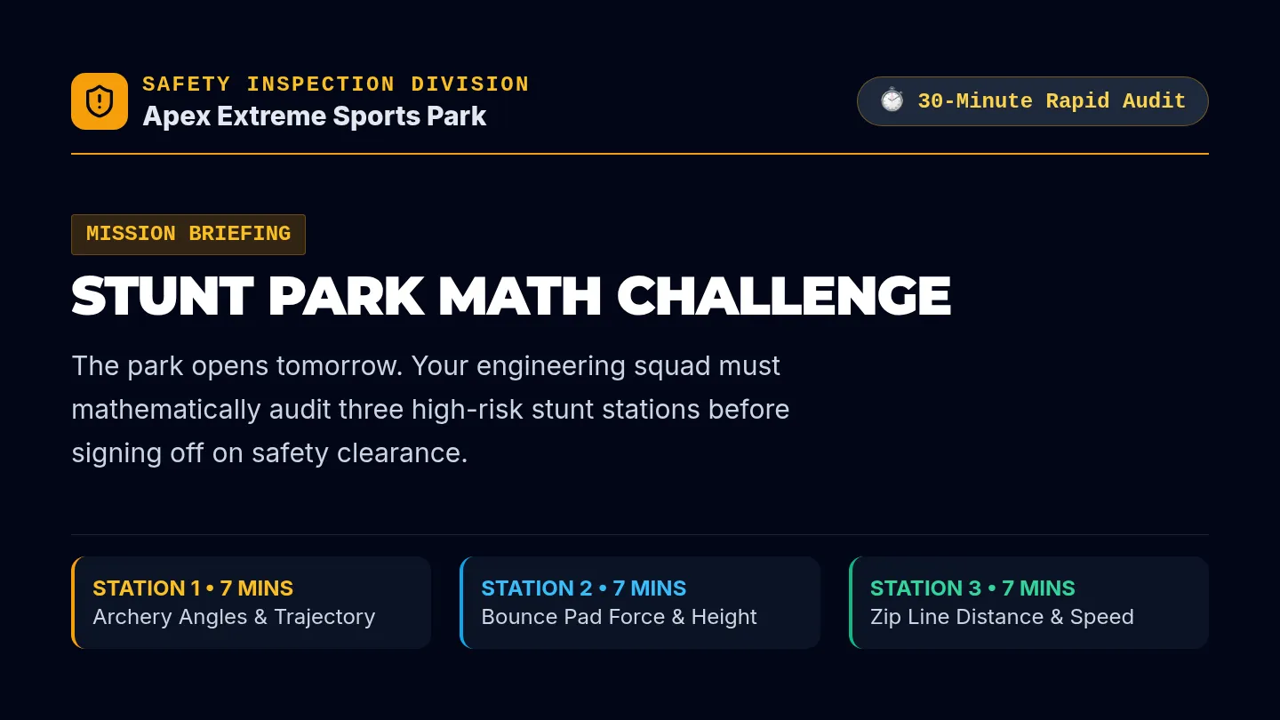 Stunt Park Challenge Slides