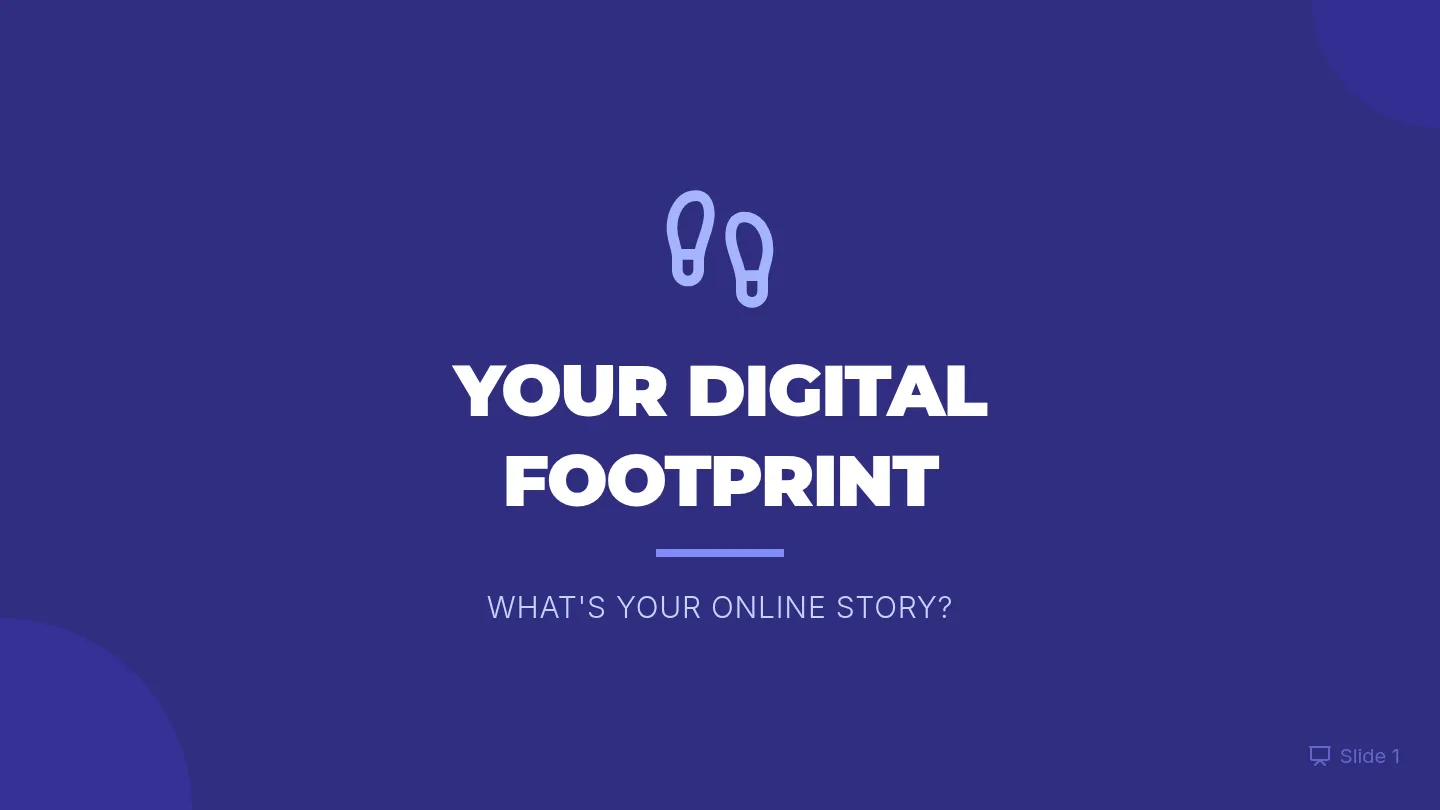 Digital Footprint Slides Deck