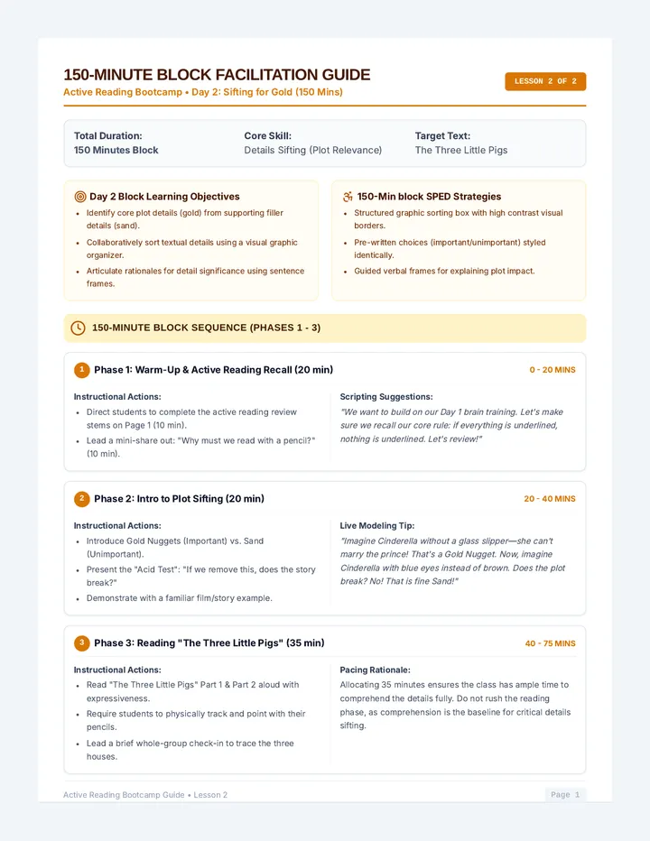 Sifting for Gold Teacher Guide