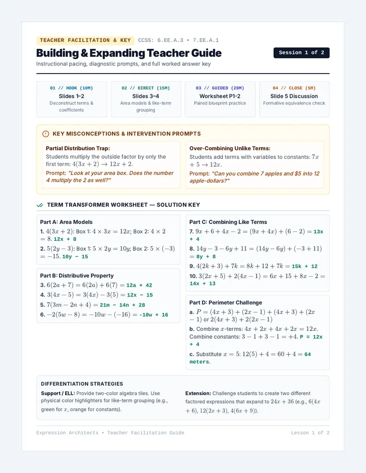 Building Expanding Teacher Guide