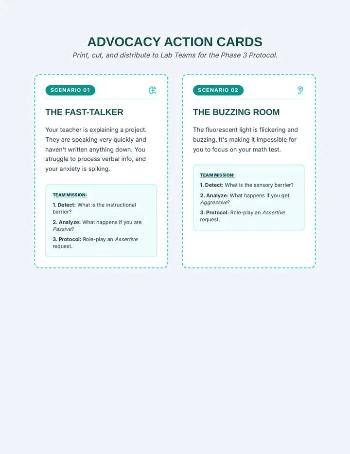 Advocacy Action Cards