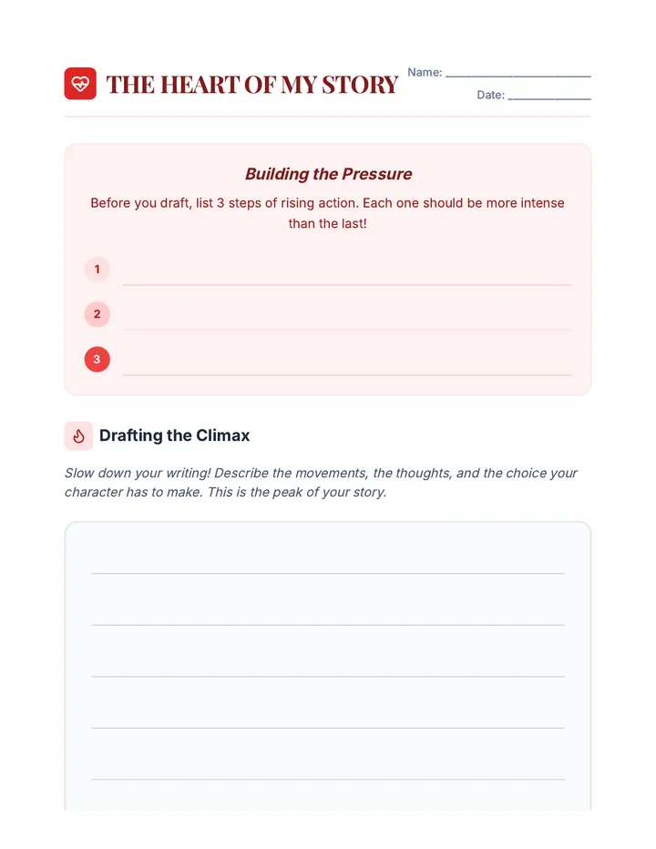 Climax Drafting Worksheet