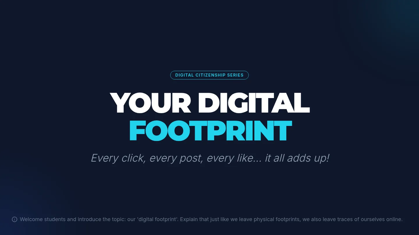 Digital Footprint Presentation Slides