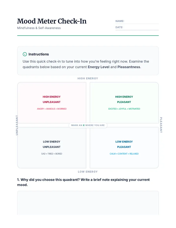 Mood Meter Check-In