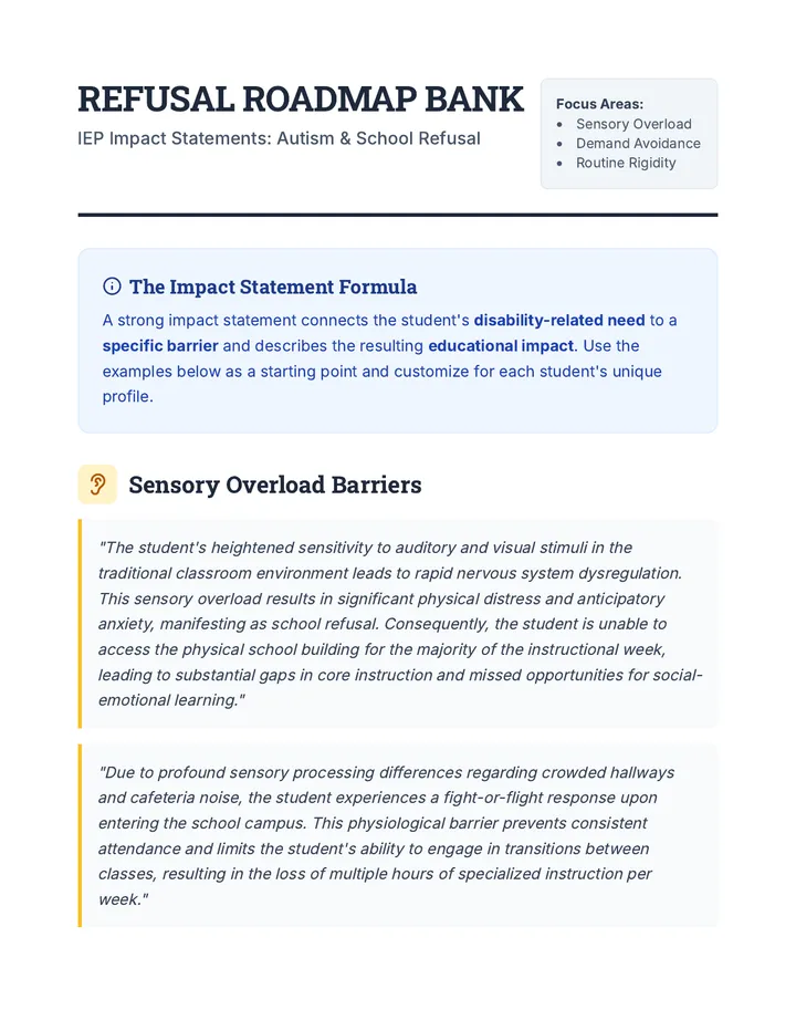 Refusal Roadmap Bank Document