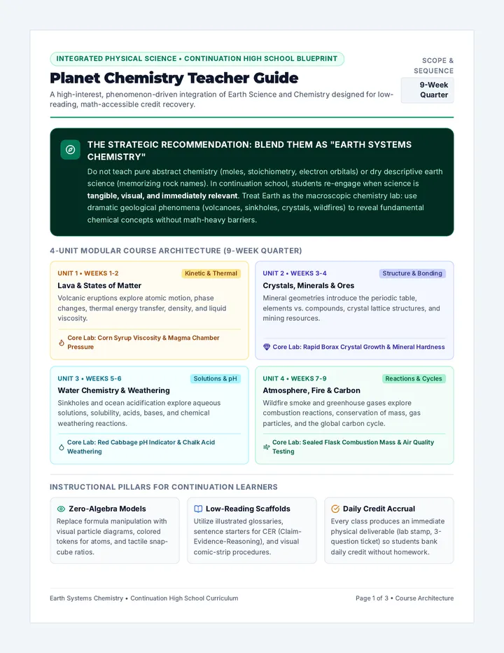 Planet Chemistry Teacher Guide